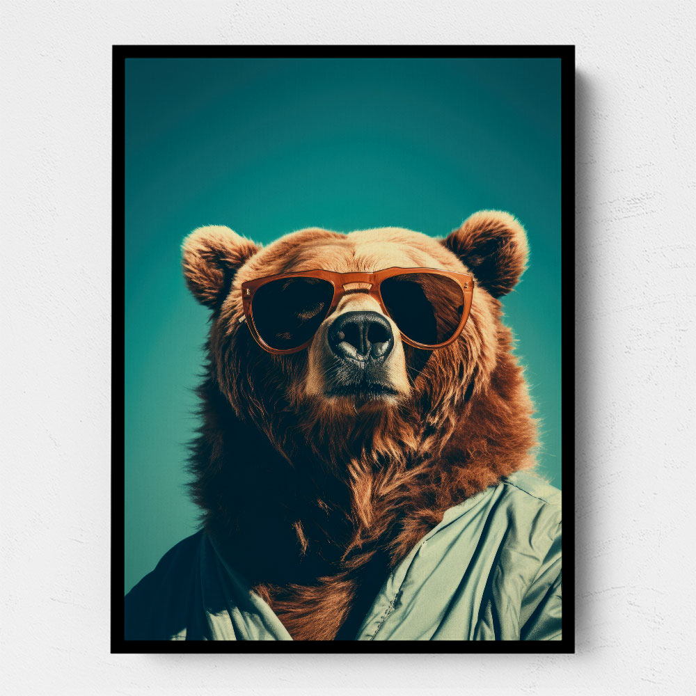 Cool Brown Bear Wall Art