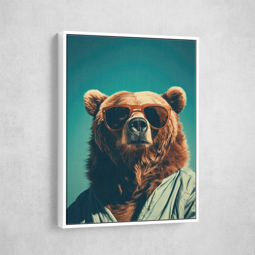 Cool Brown Bear Wall Art