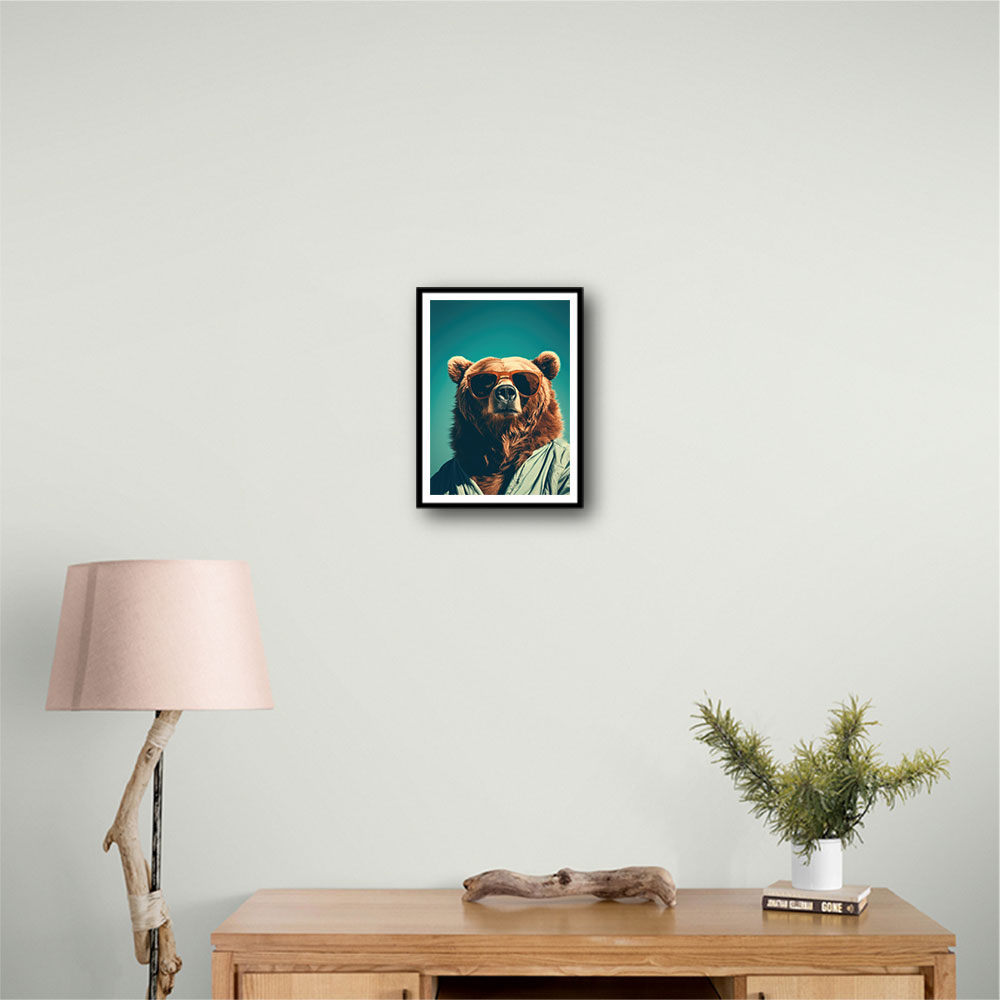 Cool Brown Bear Wall Art