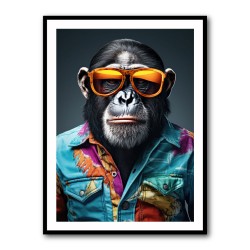 Hawaiian Chimp 2 Wall Art