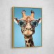 Giraffe In Glasses 2 Wall Art