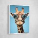 Giraffe In Glasses 2 Wall Art