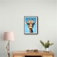 Giraffe In Glasses 2 Wall Art