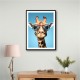 Giraffe In Glasses 2 Wall Art