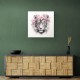 Tiger in Pink Flowers 2 Wall Art
