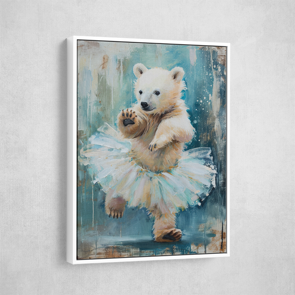 Baby Polar Bear Dancing in a Tutu