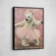 Baby Polar Bear Dancing in a Pink Tutu Wall Art