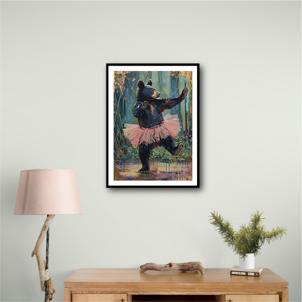 Black Bear Dancing in a Pink Tutu Black Bear Dancing in a Pink Tutu
