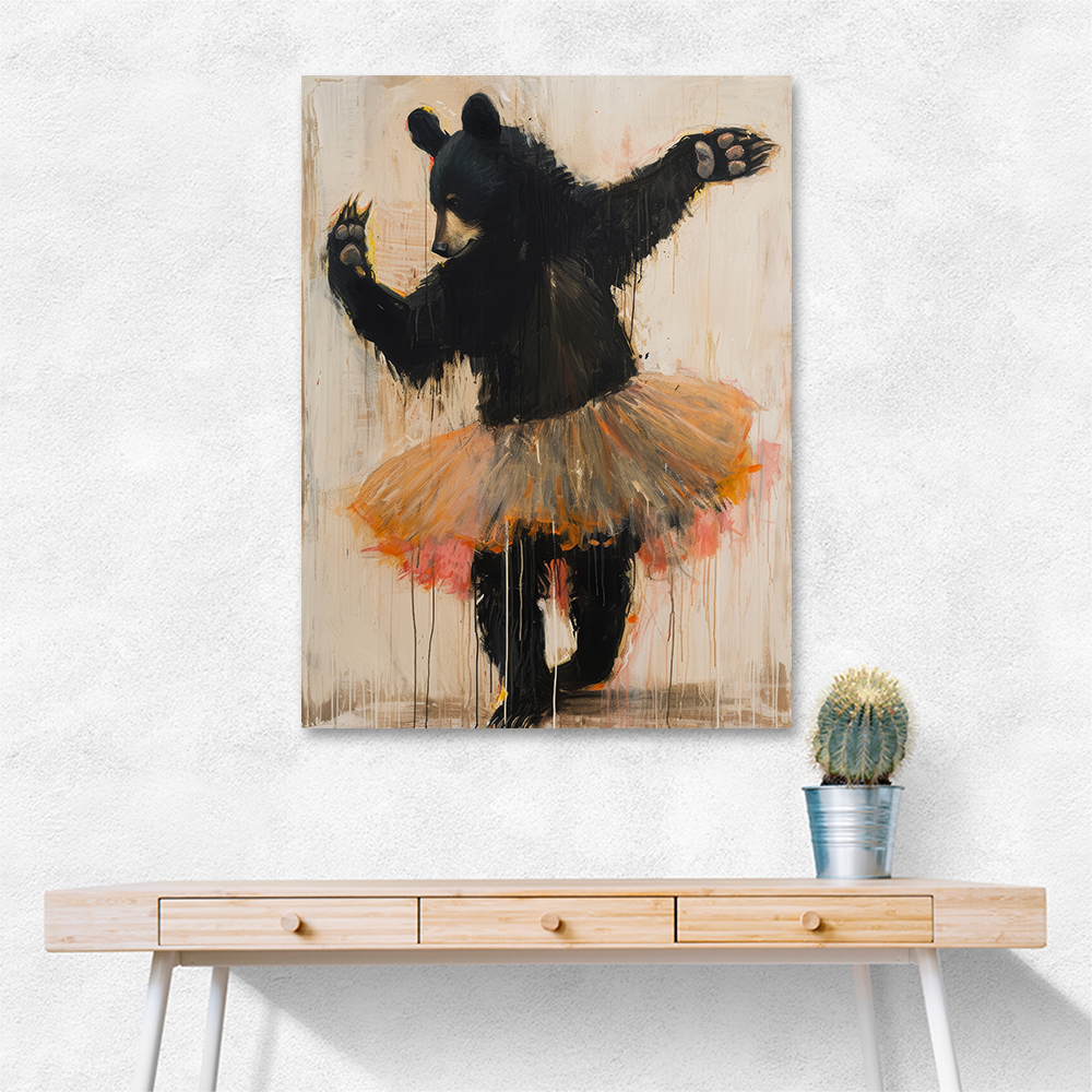 Black Bear Dancing in a Tutu