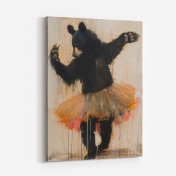 Black Bear Dancing in a Tutu