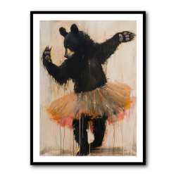 Black Bear Dancing in a Tutu