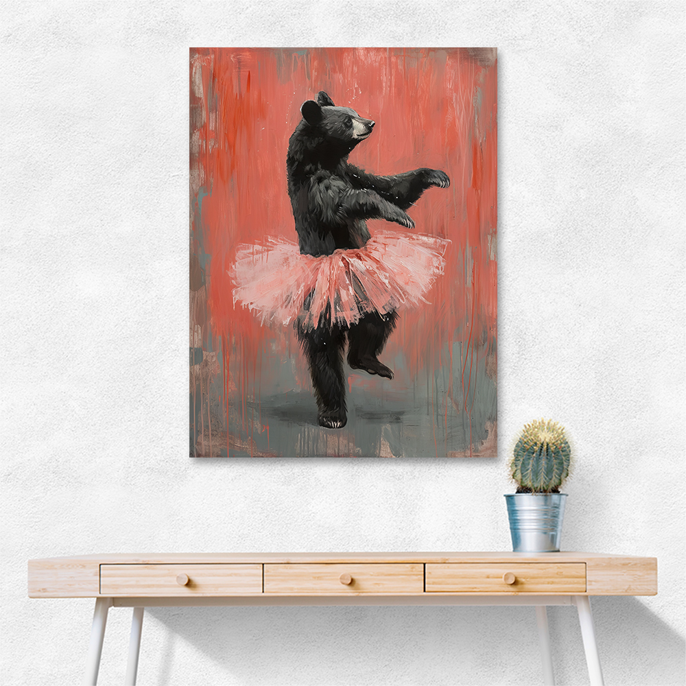 Black Bear Tutu Dancer In Red