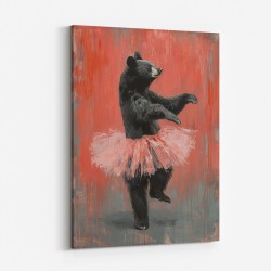 Black Bear Tutu Dancer In Red