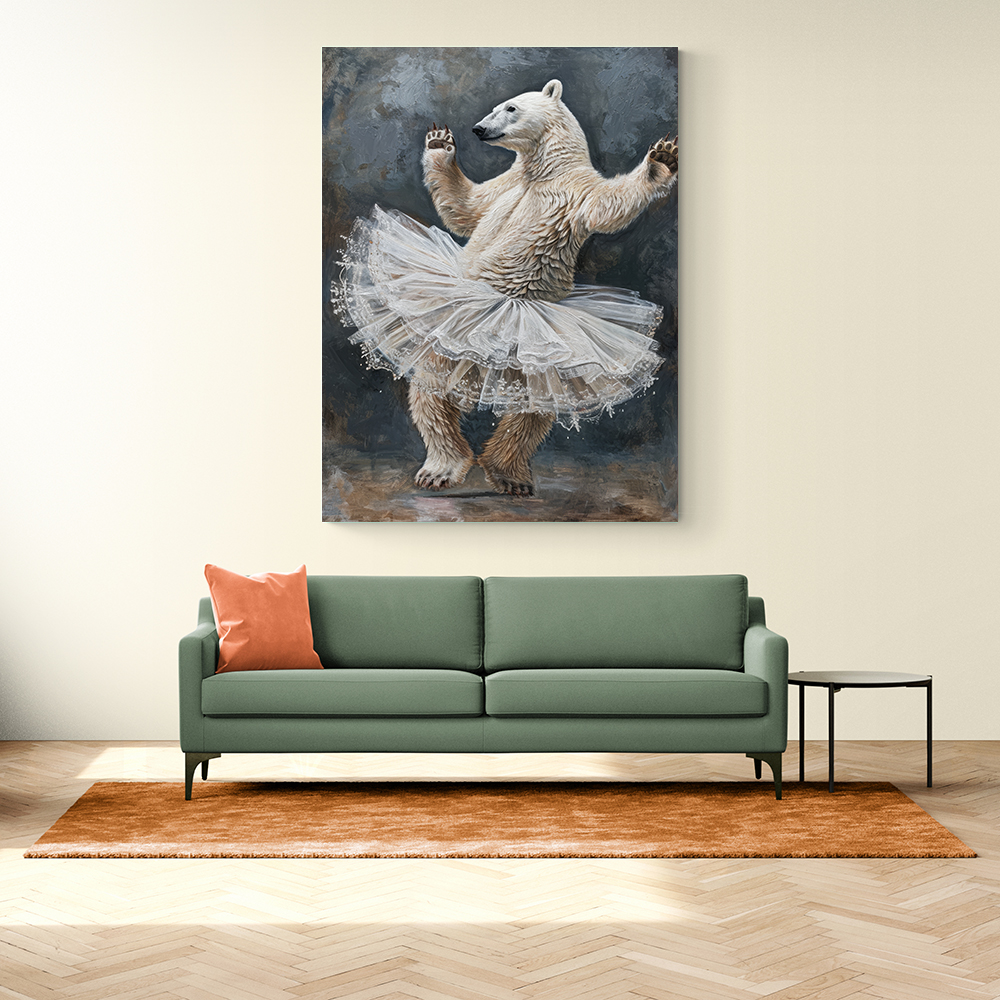 Polar Bear Tutu Waltz In Grey Polar Bear Tutu Waltz In Grey