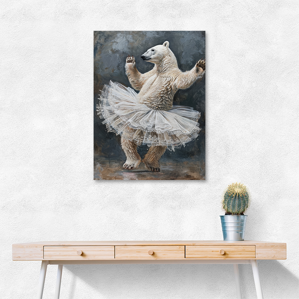 Polar Bear Tutu Waltz In Grey Polar Bear Tutu Waltz In Grey