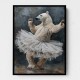 Polar Bear Tutu Waltz In Grey