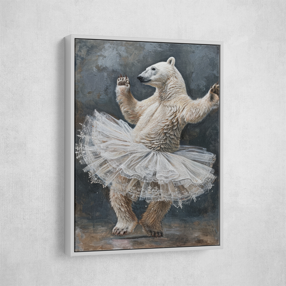 Polar Bear Tutu Waltz In Grey Polar Bear Tutu Waltz In Grey