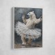 Polar Bear Tutu Waltz In Grey