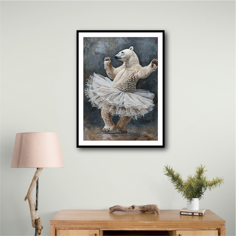 Polar Bear Tutu Waltz In Grey Polar Bear Tutu Waltz In Grey