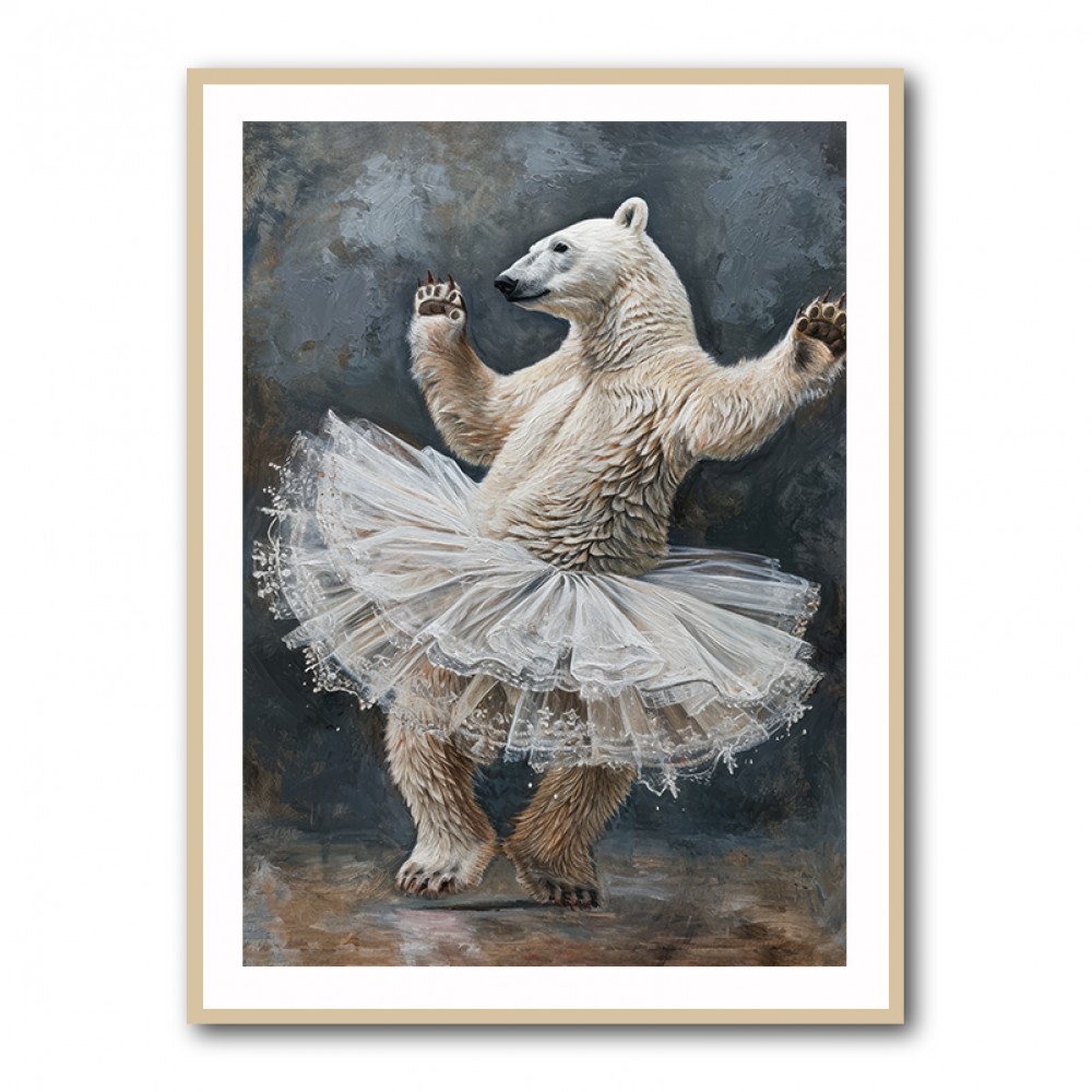 Polar Bear Tutu Waltz In Grey Polar Bear Tutu Waltz In Grey