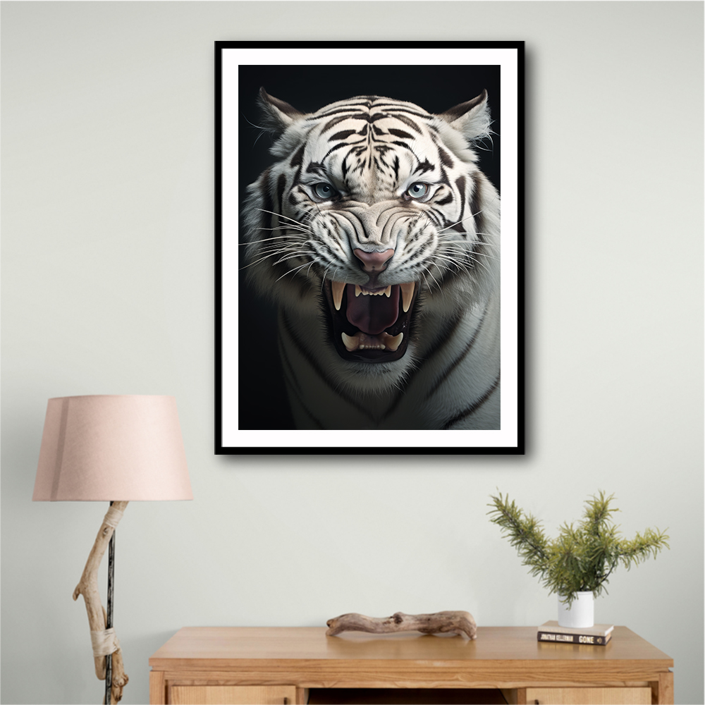 Angry White Tiger