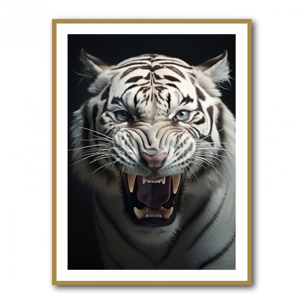 Angry White Tiger