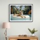 Tiger Floating at The Pool Wall Art Tiger Floating at The Pool Wall Art