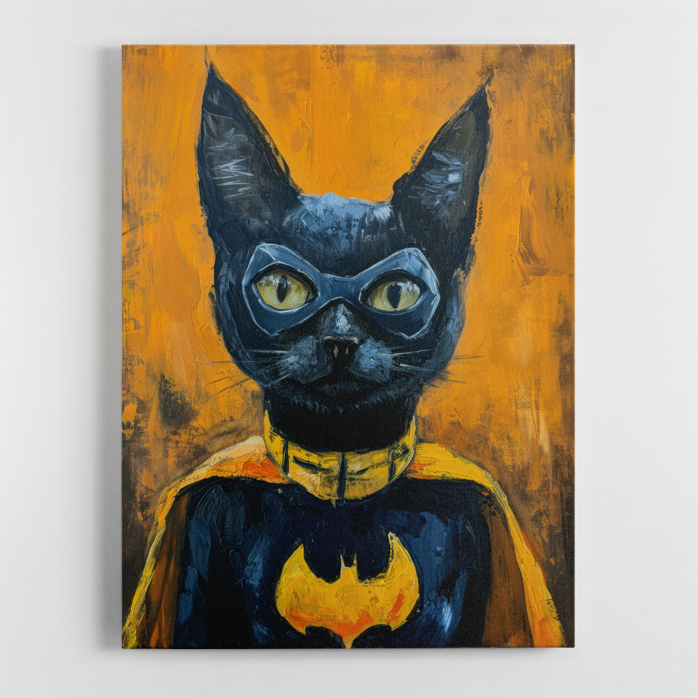 Black Cat Batman In Yellow Black Cat Batman In Yellow