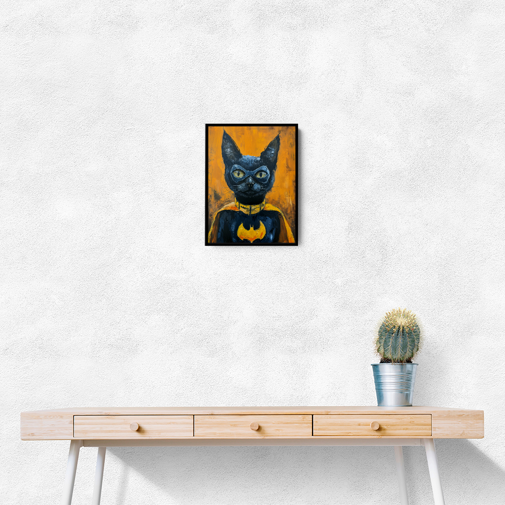 Black Cat Batman In Yellow Black Cat Batman In Yellow