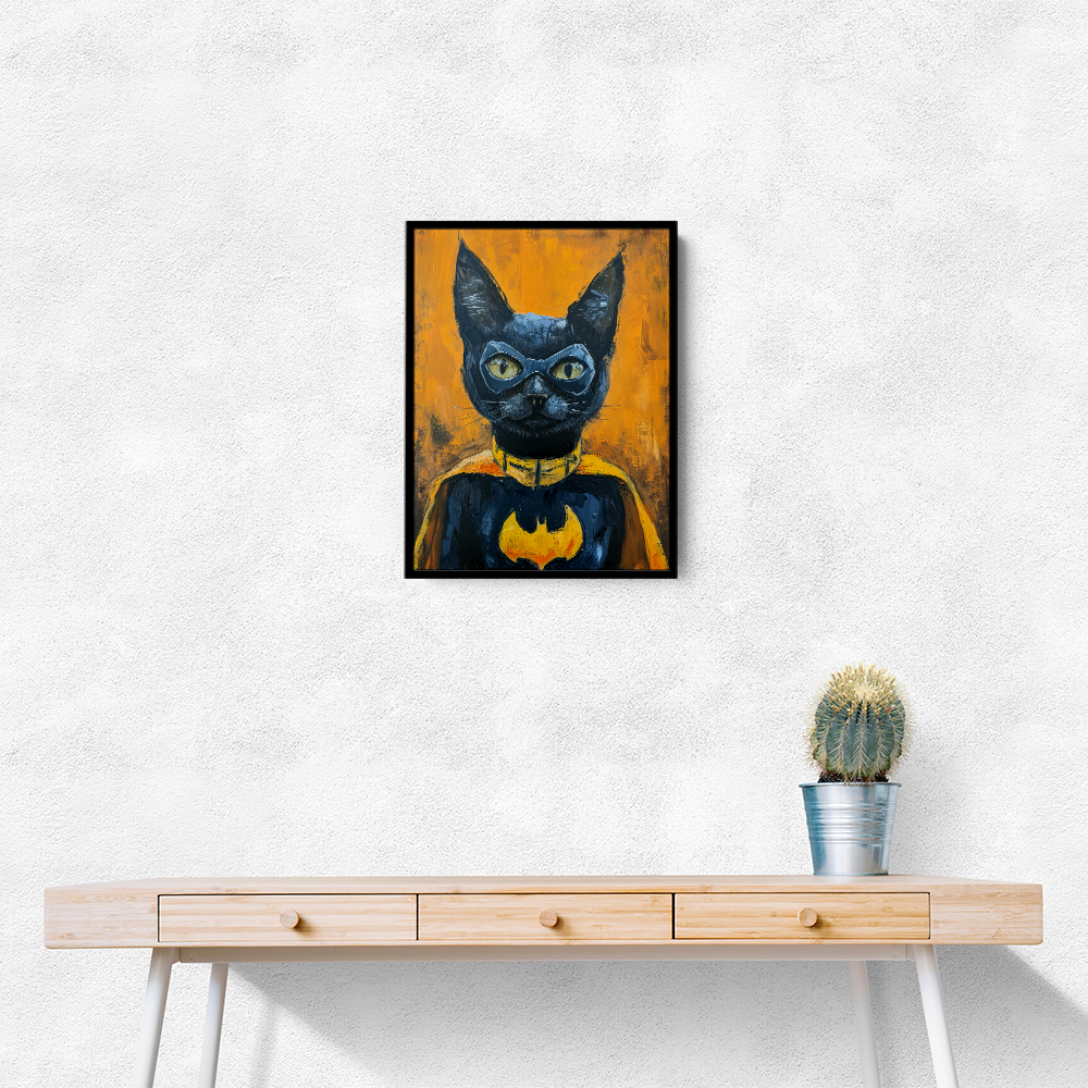 Black Cat Batman In Yellow