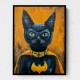 Black Cat Batman In Yellow