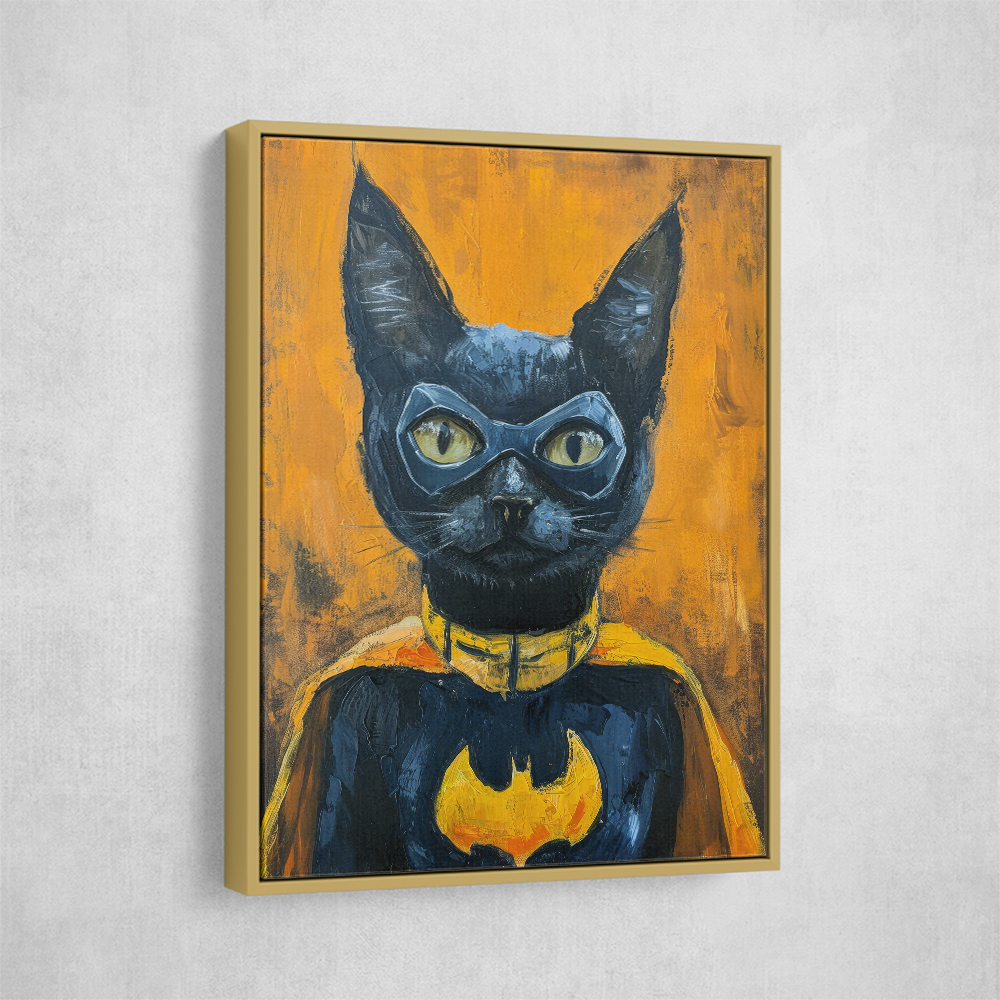 Black Cat Batman In Yellow