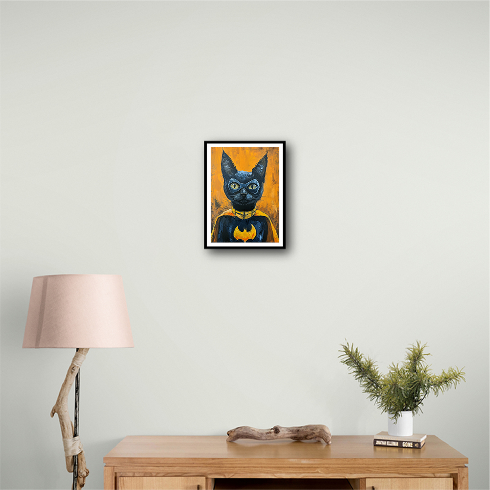 Black Cat Batman In Yellow