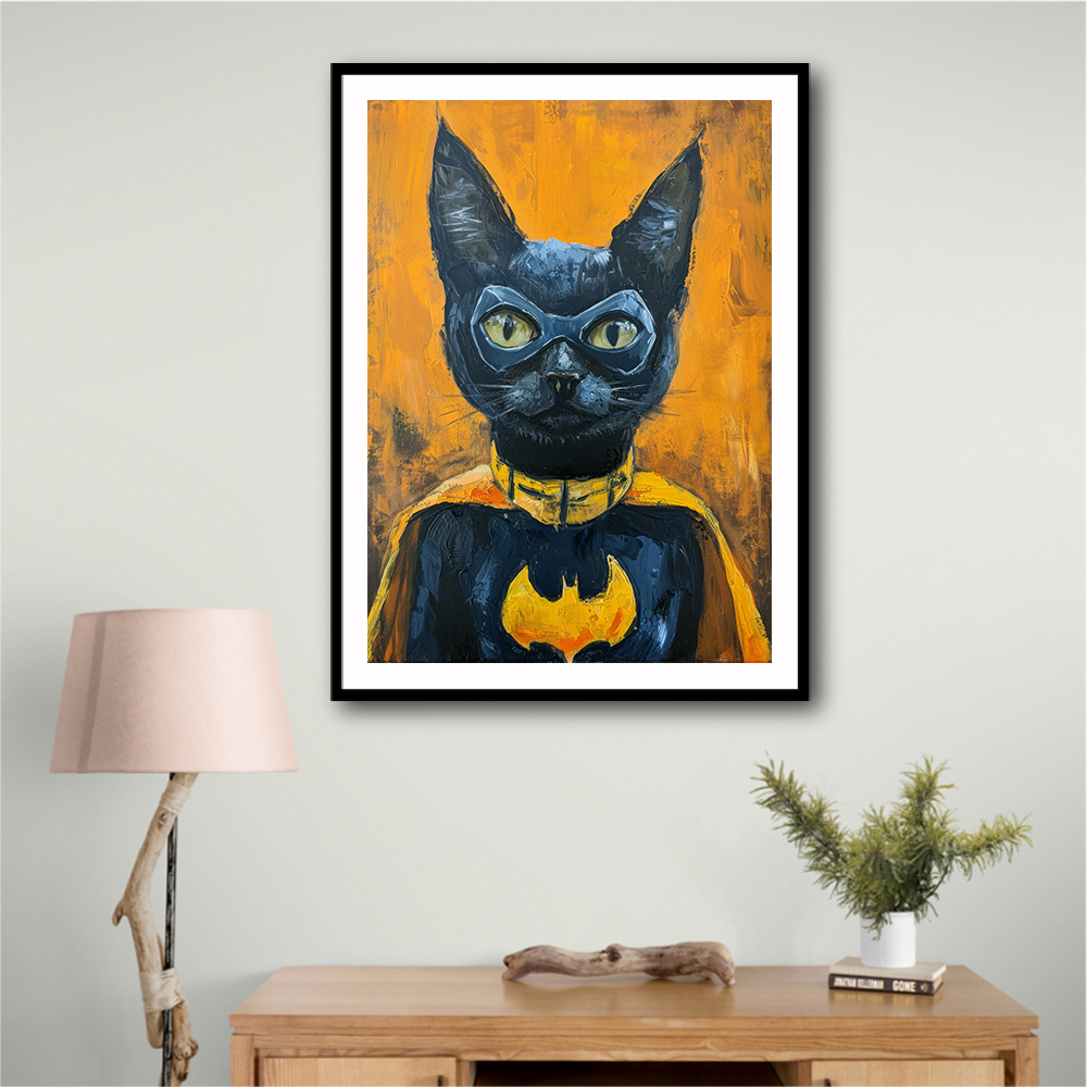 Black Cat Batman In Yellow Black Cat Batman In Yellow