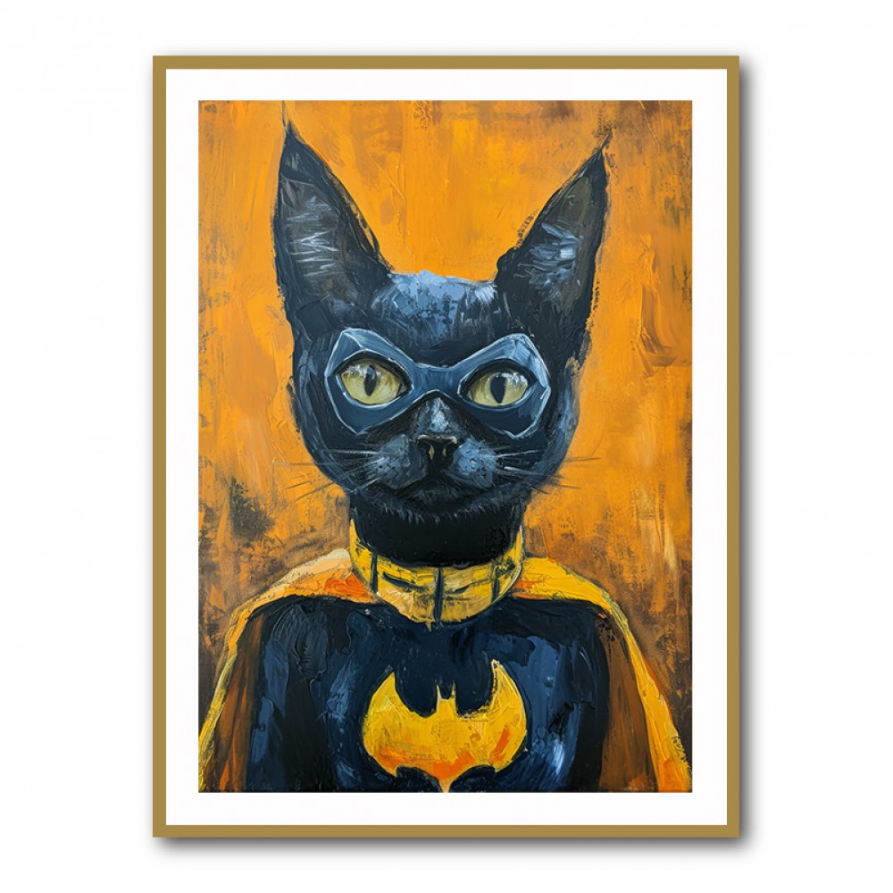 Black Cat Batman In Yellow Black Cat Batman In Yellow