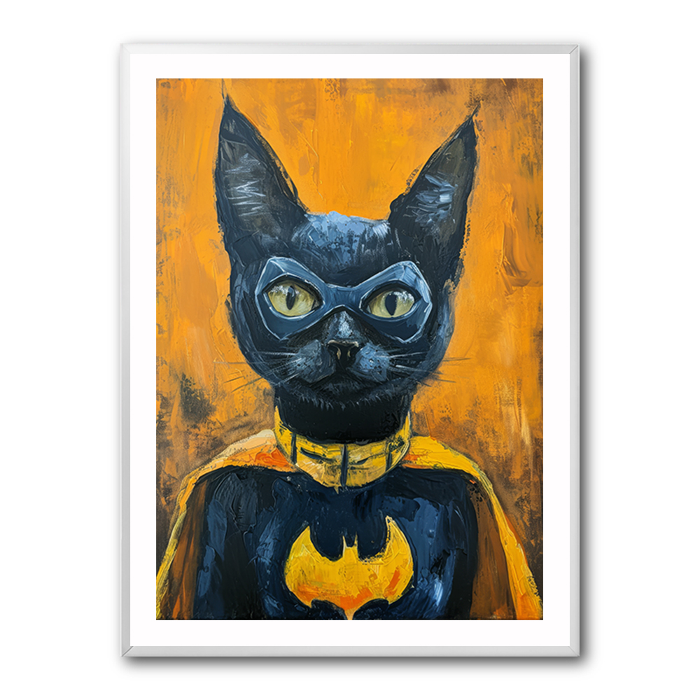 Black Cat Batman In Yellow