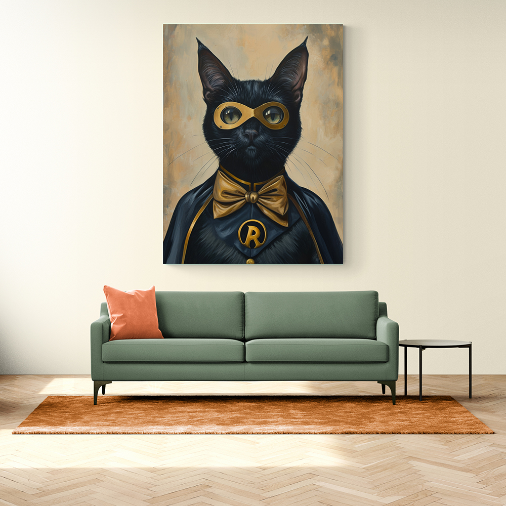 Black Cat Batman In Yellow Black Cat Batman In Yellow