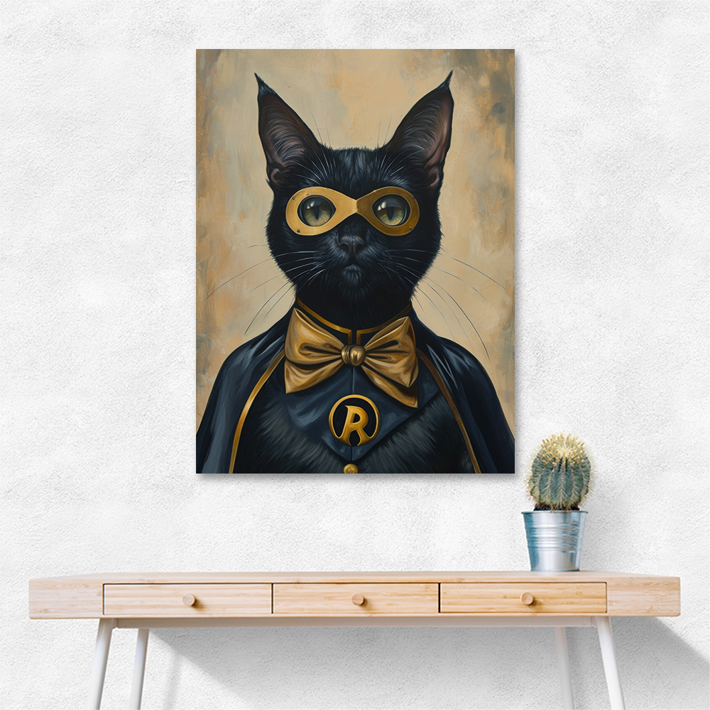 Black Cat Batman In Yellow Black Cat Batman In Yellow