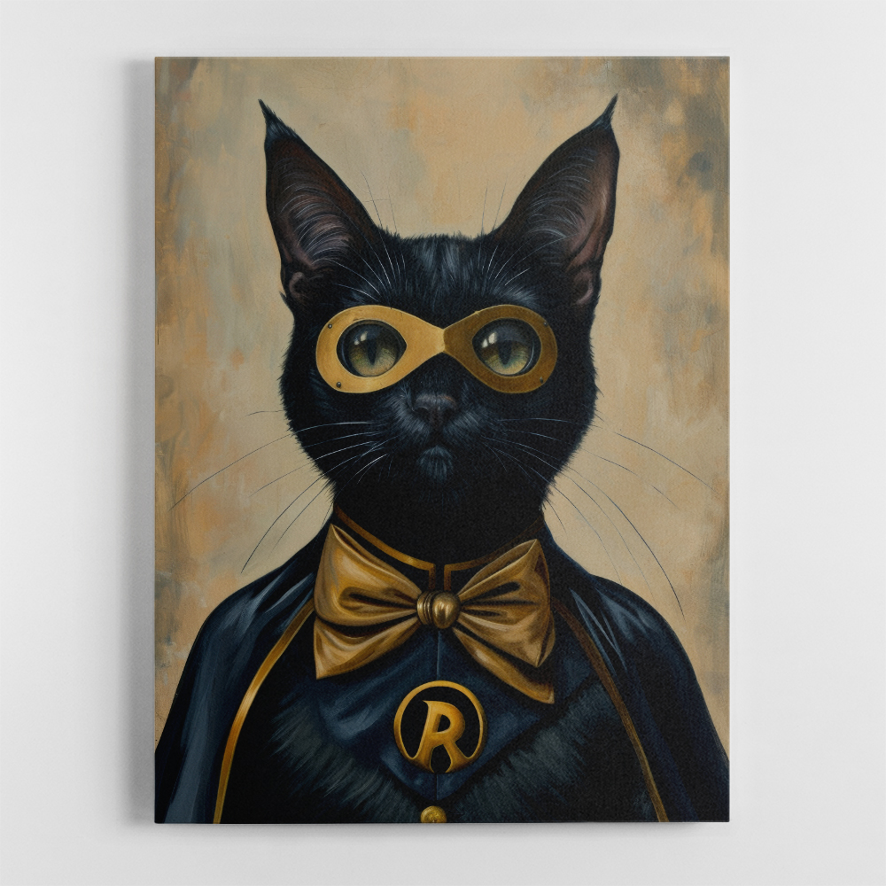Black Cat Batman In Yellow Black Cat Batman In Yellow
