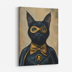 Black Cat Batman In Yellow