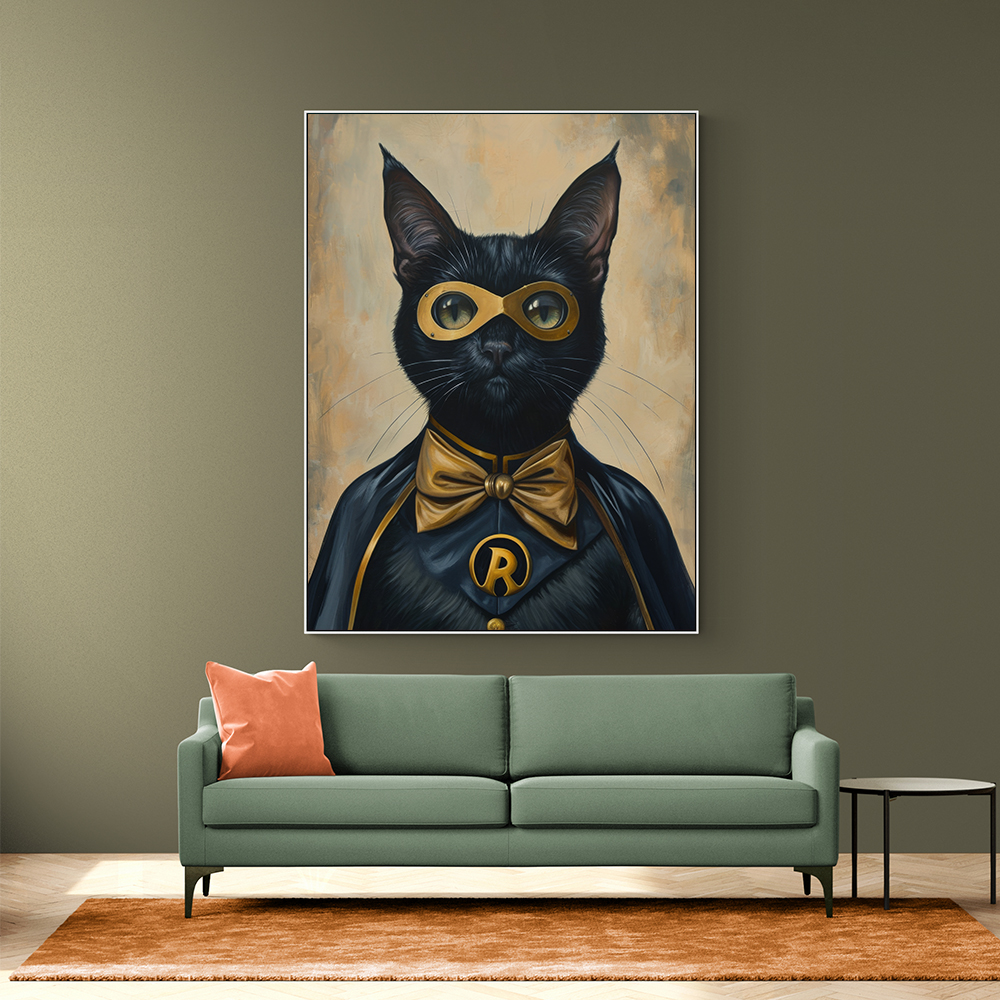 Black Cat Batman In Yellow Black Cat Batman In Yellow