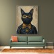 Black Cat Batman In Yellow Black Cat Batman In Yellow