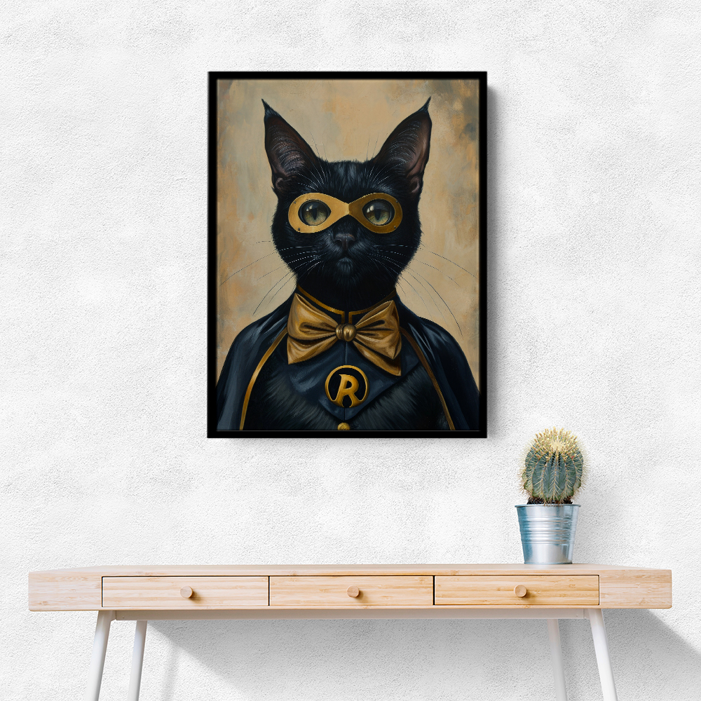 Black Cat Batman In Yellow Black Cat Batman In Yellow