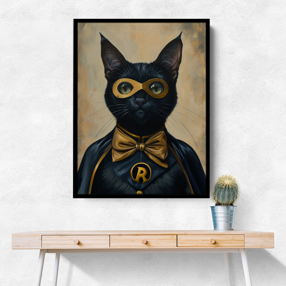 Black Cat Batman In Yellow Black Cat Batman In Yellow