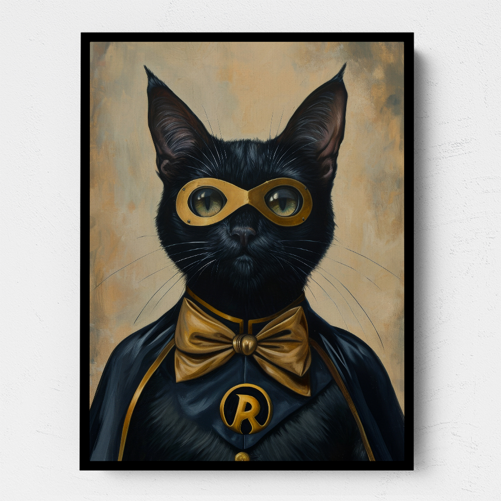 Black Cat Batman In Yellow Black Cat Batman In Yellow