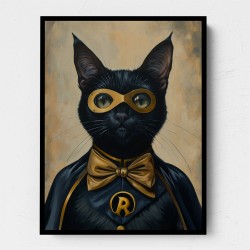 Black Cat Batman In Yellow