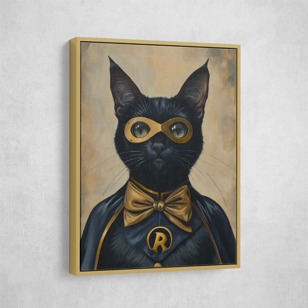 Black Cat Batman In Yellow Black Cat Batman In Yellow