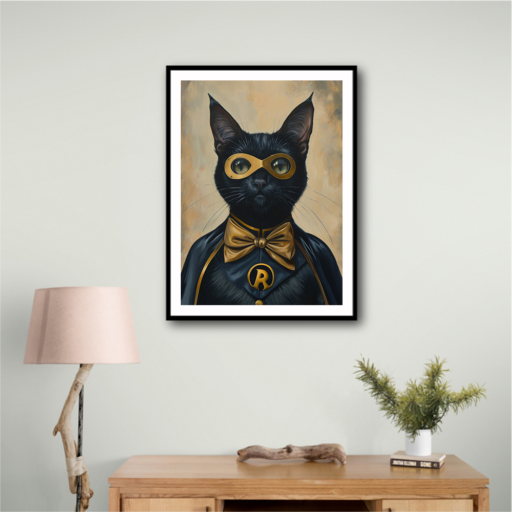 Black Cat Batman In Yellow Black Cat Batman In Yellow