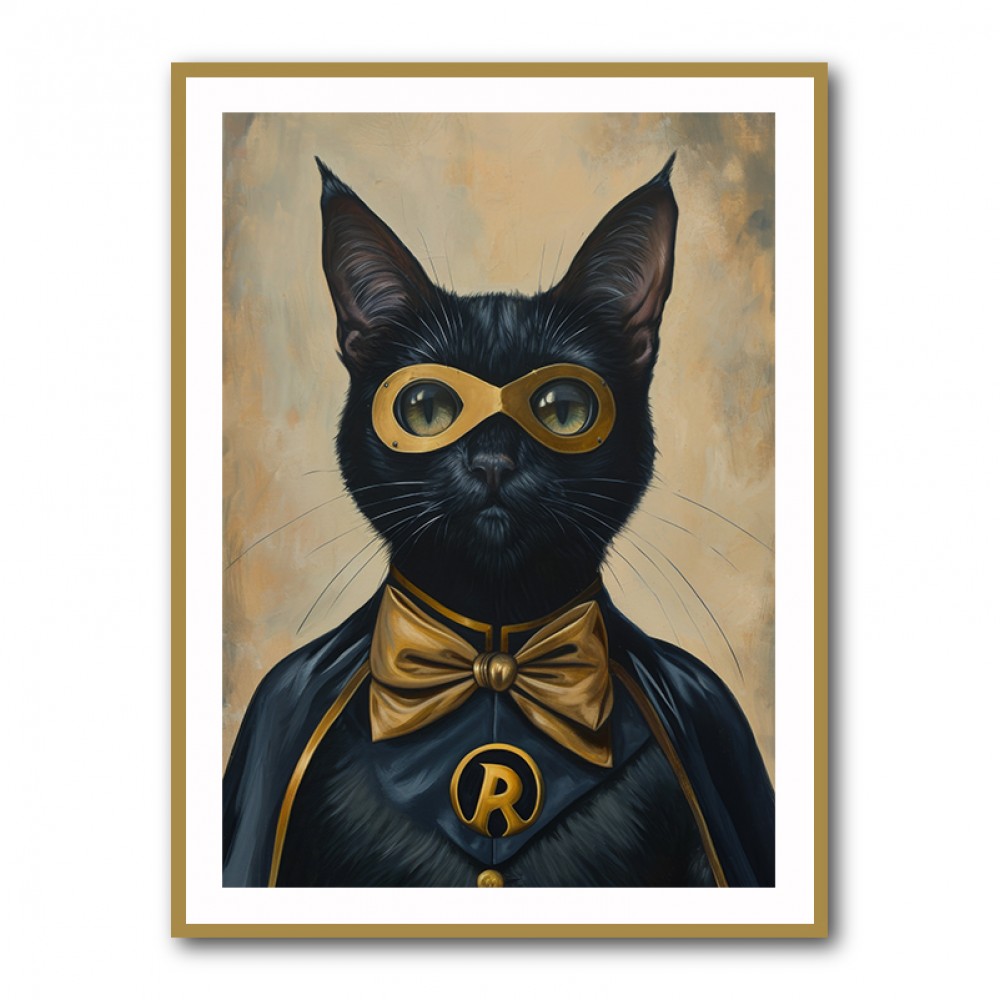 Black Cat Batman In Yellow Black Cat Batman In Yellow