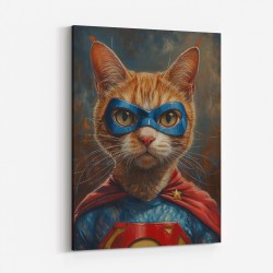 Ginger Cat Superman Superhero